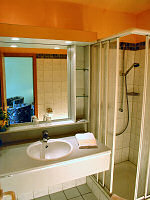 Dusche Bad, Panoramaspiegel
